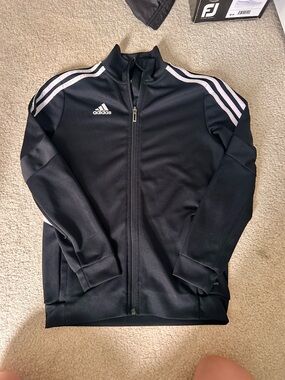 Boys Adidas Black Zip-up Size 10-12
